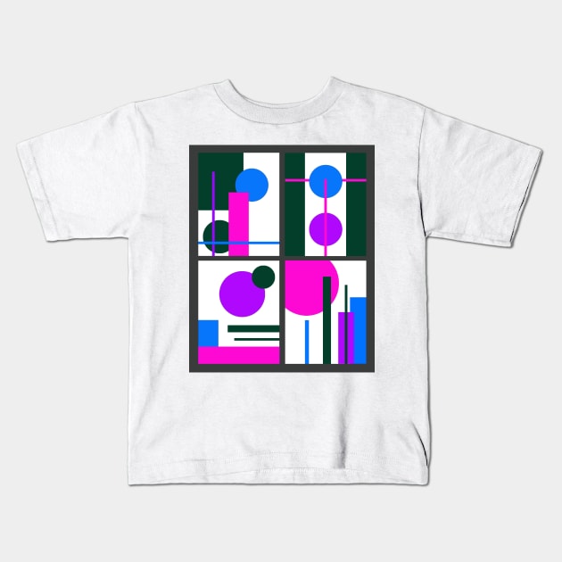 Geometric Urban2 Kids T-Shirt by THE PLACE OF DISCOVERY